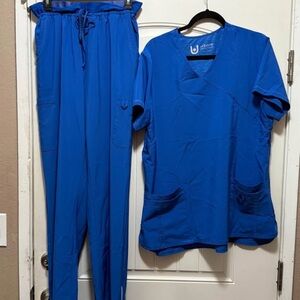 Urbane Blue Medical Uniform